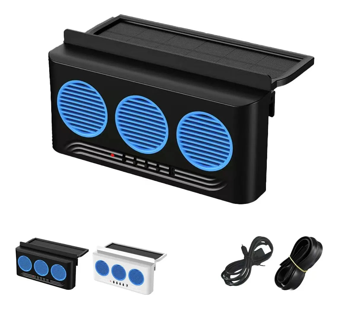 Extractor de olores para carro con panel solar
